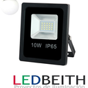 Reflector Slim Led SMD5730, 10W, Blanco Cálido