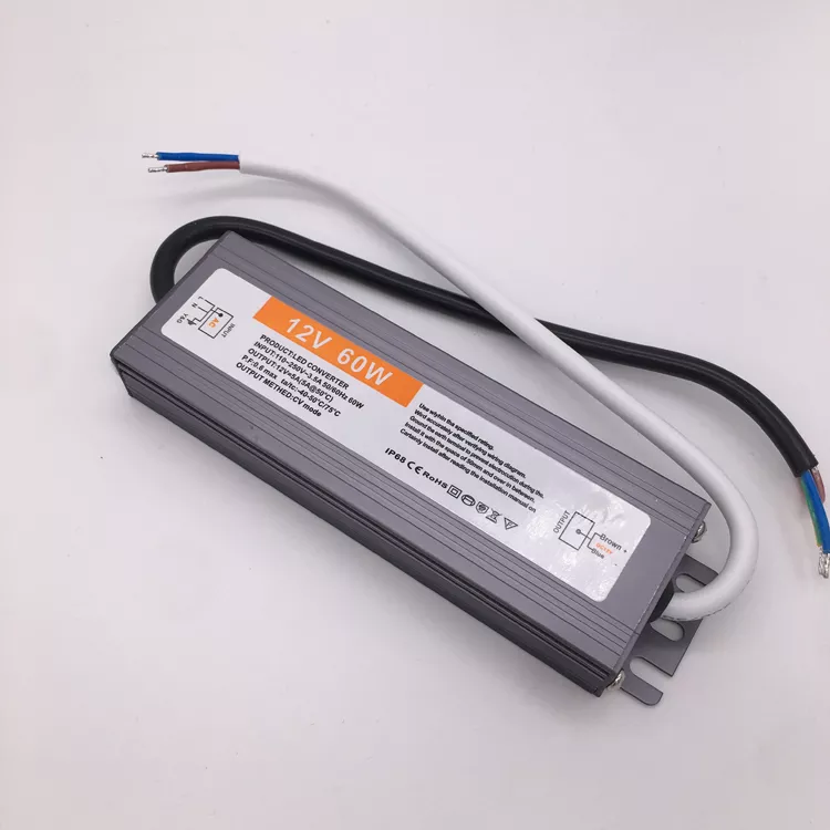 Fuente de alimentación IP67, DC12V/60W/5A