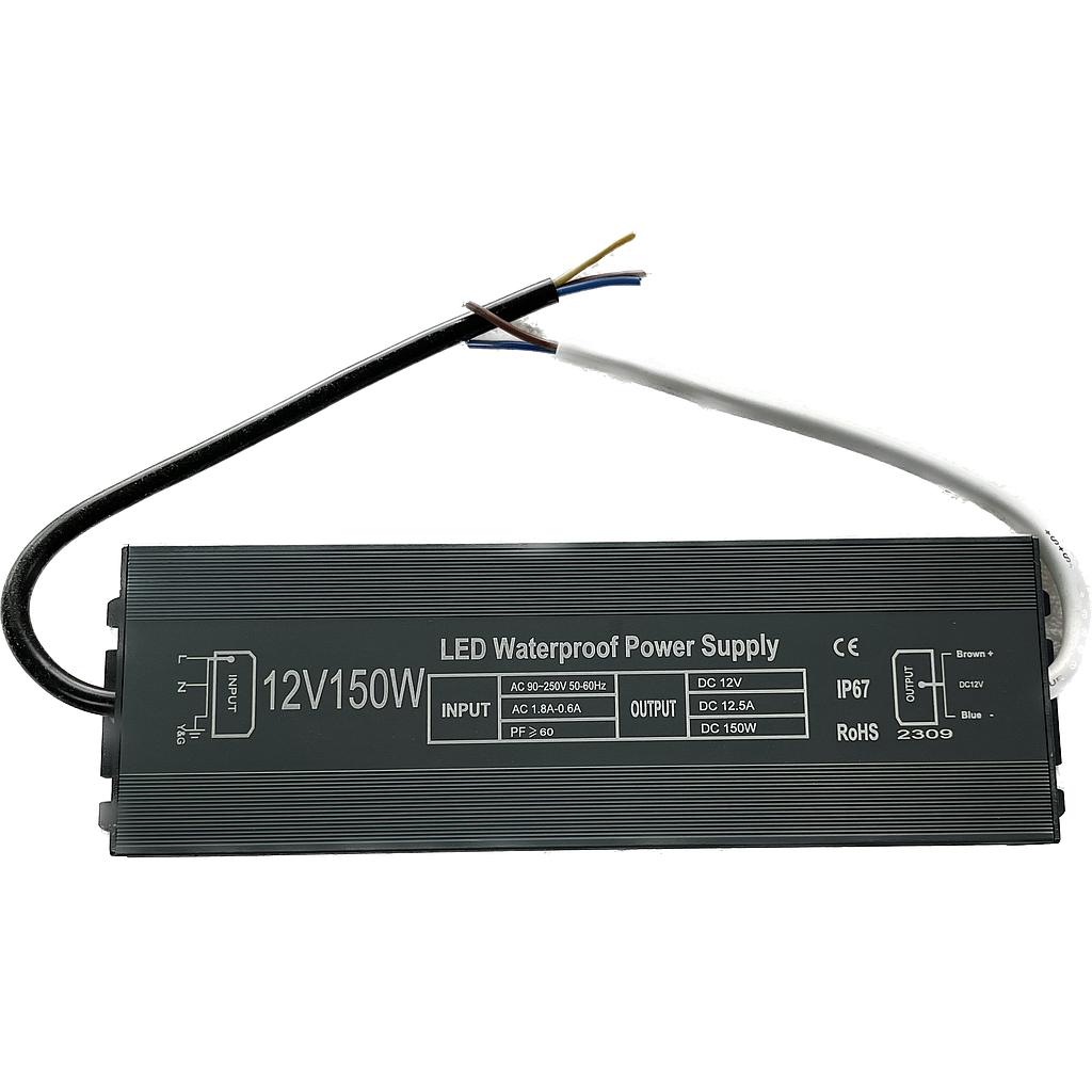 Fuente de alimentación IP67, DC12V/150W/12.5A